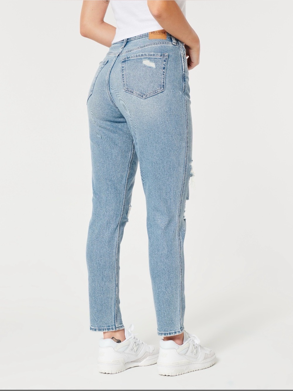 Hollister Light Wash High-Rise Jeans
